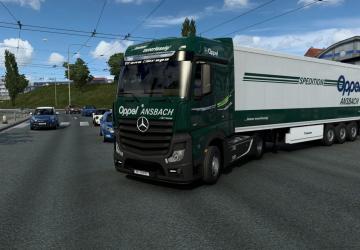 Spedition Oppel Combo Skin version 1.0 for Euro Truck Simulator 2 (v1.42.x)