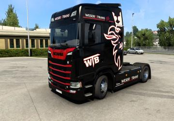 Combo Skin Weser Trans Bremen version 1.0 for Euro Truck Simulator 2 (v1.41.x)