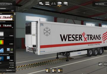 Combo Skin Weser Trans Bremen version 1.0 for Euro Truck Simulator 2 (v1.41.x)