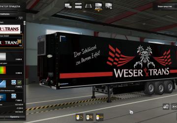 Combo Skin Weser Trans Bremen version 1.0 for Euro Truck Simulator 2 (v1.41.x)