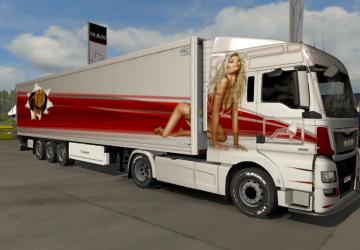Wild Cat Combo Skin for MAN TGX Euro6 and Krone Trailer v2.0 for Euro Truck Simulator 2 (v1.32.x, - 1.36.x)