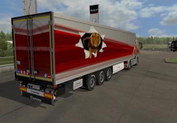 Wild Cat Combo Skin for MAN TGX Euro6 and Krone Trailer v2.0 for Euro Truck Simulator 2 (v1.32.x, - 1.36.x)