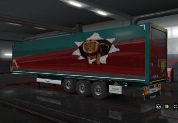Wild Cat Combo Skin for MAN TGX Euro6 and Krone Trailer v2.0 for Euro Truck Simulator 2 (v1.32.x, - 1.36.x)