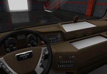 Brown Interior for MAN TGX version 1.0 for Euro Truck Simulator 2 (v1.35.x, 1.36.x)