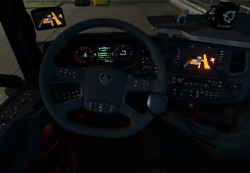 Red lighting for Scania S 2016 version 1.0 for Euro Truck Simulator 2 (v1.34.x)