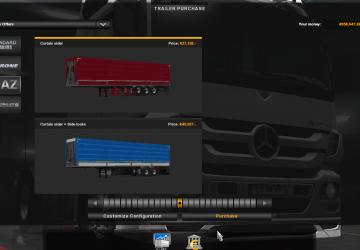 Krone Blue Trailer Ownable version 1.1 for Euro Truck Simulator 2 (v1.35.x)