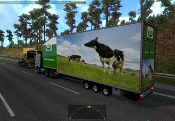 Krone DoubledeckTrailer in traffic version 1.0 for Euro Truck Simulator 2 (v1.35.x, - 1.37.x)