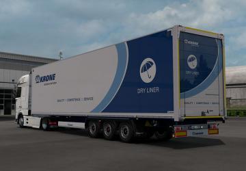 Krone DryLiner Mega version 1.0 for Euro Truck Simulator 2 (v1.38.x, - 1.42.x)