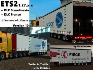 Krone Jumbo 4 Axle version 10.0 for Euro Truck Simulator 2 (v1.27.x, - 1.31.x)