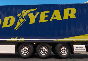 Krone liftable & steerable axle version 2.6 for Euro Truck Simulator 2 (v1.35.x, 1.36.x)