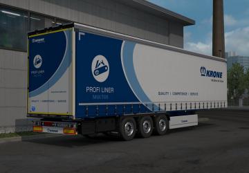 Krone ProfiLiner Reworked version 1.6 for Euro Truck Simulator 2 (v1.43.x)
