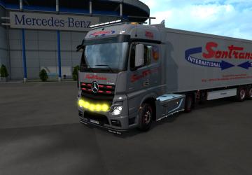 Krone Sontransa for Mercedes MP4 and Krone Cooliner v1.0 for Euro Truck Simulator 2 (v1.35.x, - 1.37.x)