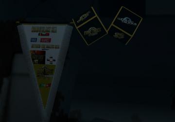 Dice + Pennant version 1.0 for Euro Truck Simulator 2 (v1.35.x, 1.36.x)