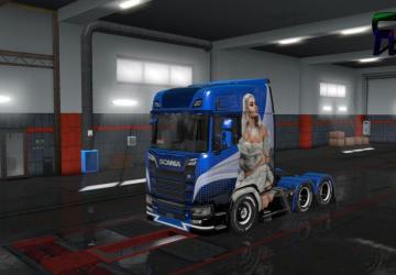 Lady Scania Paintjob for Scania S 2016 version 1.0 for Euro Truck Simulator 2 (v1.36.x)
