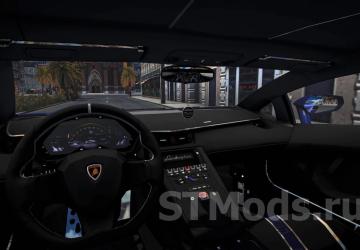 Lamborghini Aventador SVJ 2018 version 1.6 for Euro Truck Simulator 2 (v1.47.x)