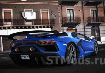 Lamborghini Aventador SVJ 2018 version 1.8 for Euro Truck Simulator 2 (v1.49.x)
