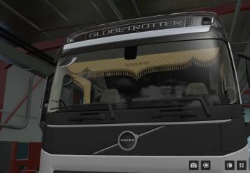 Lambrequins (Curtain) for Volvo FH6 version 1.54x for Euro Truck Simulator 2 (v1.54x)
