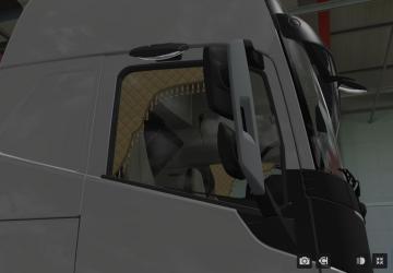 Lambrequins (Curtain) for Volvo FH6 version 1.54x for Euro Truck Simulator 2 (v1.54x)