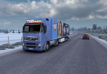 Lightbox for Volvo 2009 version 1.0 for Euro Truck Simulator 2 (v1.39.x)