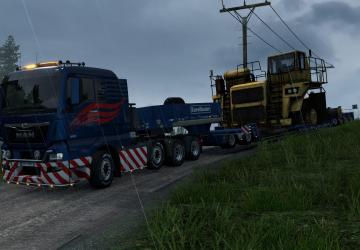 Liftable Heavy Transport Axles version 1.0 for Euro Truck Simulator 2 (v1.36.x, - 1.38.x)