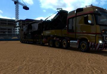 Liftable Heavy Transport Axles version 1.0 for Euro Truck Simulator 2 (v1.36.x, - 1.38.x)