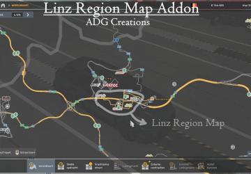 Linz Region Map version 1.2 for Euro Truck Simulator 2 (v1.54.x)