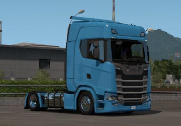 Low deck chassis addon for Eugene Scania NG v1.6 for Euro Truck Simulator 2 (v1.39.x, - 1.43.x)