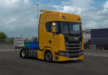 Low deck chassis addon for Eugene Scania NG v1.6 for Euro Truck Simulator 2 (v1.39.x, - 1.43.x)