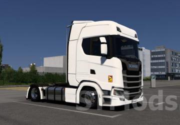 Low deck chassis addon for Eugene Scania NG v1.7 Fix for Euro Truck Simulator 2 (v1.54.x)