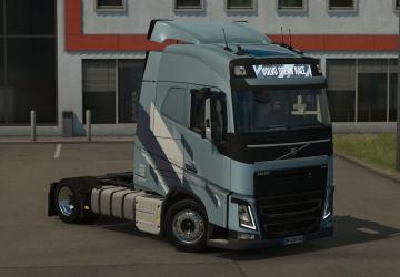 Low deck chassis addon for Eugene Volvo FH v3.1.10 for Euro Truck Simulator 2 (v1.46.x)