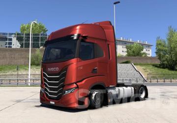 Low deck chassis addon for Iveco S-Way SCS v1.1 for Euro Truck Simulator 2 (v1.54.x)