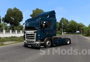 Low deck improved chassis for RJL’s Scania R&S, R4, R4, P&G v1.6 for Euro Truck Simulator 2 (v1.48.x)