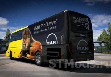Man Lion’s Coach 2017 Optiview version 1.7 for Euro Truck Simulator 2 (v1.55.x)