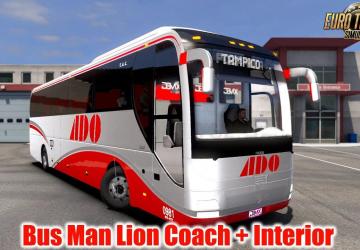 Man Lion’s Coach version 1.5 for Euro Truck Simulator 2 (v1.39.x)