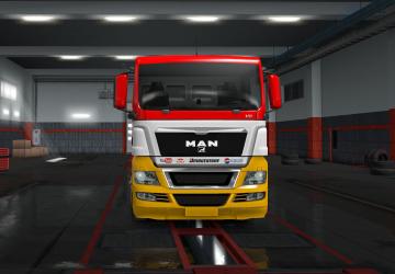 MAN Racing Edition skin version 1.0 for Euro Truck Simulator 2 (v1.36.x)