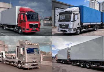 Man TGL 2022 Megamod+Trailer version 1.0 for Euro Truck Simulator 2 (v1.48.x)