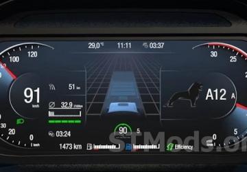 MAN TGX 2020 Improved Dashboard version 1.4 for Euro Truck Simulator 2 (v1.47.x)