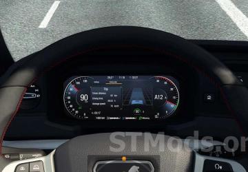 MAN TGX 2020 Improved Dashboard version 1.5 for Euro Truck Simulator 2 (v1.47.x)