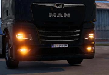 Man TGX 2020 Xenon Headlights version 1.0 for Euro Truck Simulator 2 (v1.47.x)