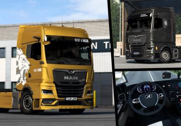 MAN TGX GS 18.510 with trailers version 1.0 for Euro Truck Simulator 2 (v1.43.x)
