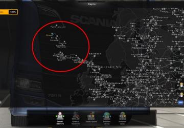 Map Faroe island version 1.1 for Euro Truck Simulator 2 (v1.37.x)