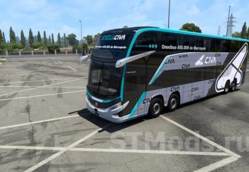 Marcopolo G8 1800 DD version 1.0 for Euro Truck Simulator 2 (v1.43.x)