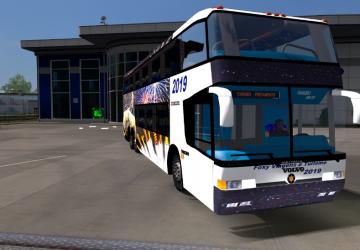 Marcopolo Paradiso GV 1800 DD Volvo version 1.0 for Euro Truck Simulator 2 (v1.35.x, 1.36.x)