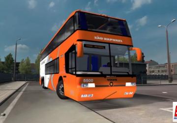 Marcopolo Paradiso GV 1800 DD Volvo version 1.0 for Euro Truck Simulator 2 (v1.35.x, 1.36.x)