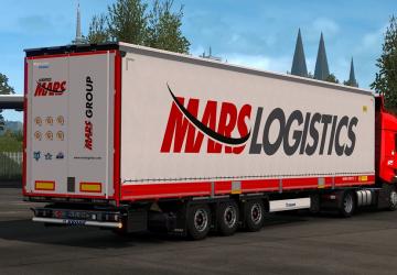 Mars Logistics skinpack version 1.0 for Euro Truck Simulator 2 (v1.35.x, 1.36.x)