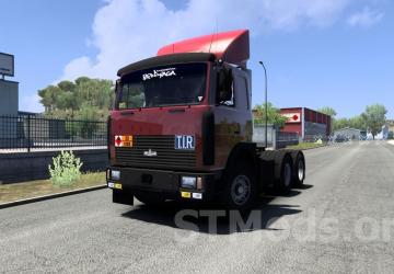 MAZ-54323 (64229) with MAZ-9758 Trailer version 8.0 for Euro Truck Simulator 2 (v1.48.х)