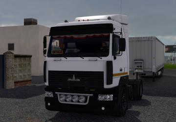 MAZ 5440/5340 A8 version 1.0 for Euro Truck Simulator 2 (v1.35.x, 1.36.x)