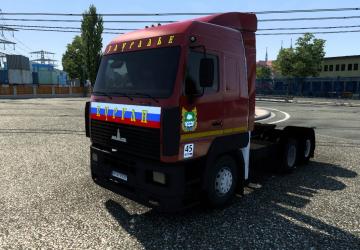 MAZ-5340/5440/6430 A8 version 1.4 for Euro Truck Simulator 2 (v1.43.x)
