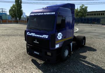 MAZ-5340/5440/6430 A8 version 1.4 for Euro Truck Simulator 2 (v1.43.x)