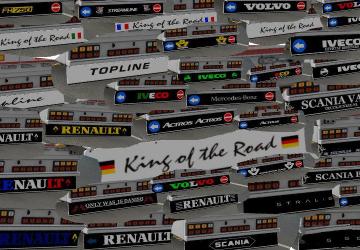 Mega Pack mudflaps for ownable trailer version 1.0 for Euro Truck Simulator 2 (v1.35.x, - 1.37.x)